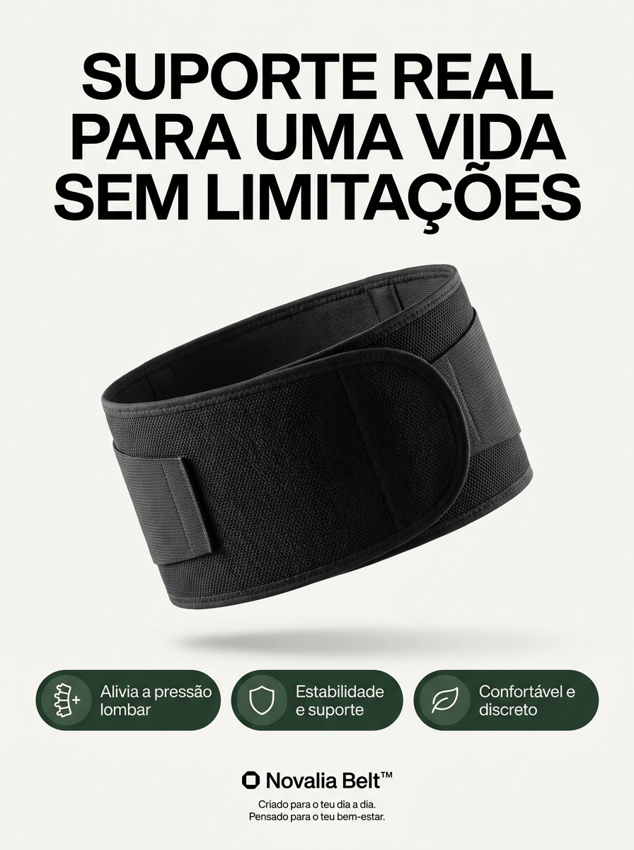 NOVALIA cinta de suporte para dores lombares e ciáticas
